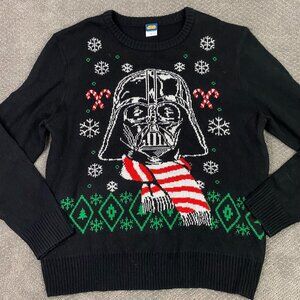 Star Wars Darth Vader Ugly Christmas Sweater Men's XXL Black Holiday Xmas